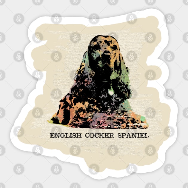 English Cocker Spaniel Sticker by Nartissima